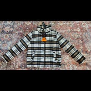 Kendal + Kylie - Plaid Faux Puffer (BRAND NEW)